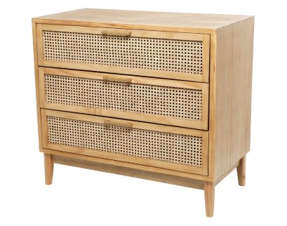 Uma Lenox 3-Drawer Natural Accent Cabinet