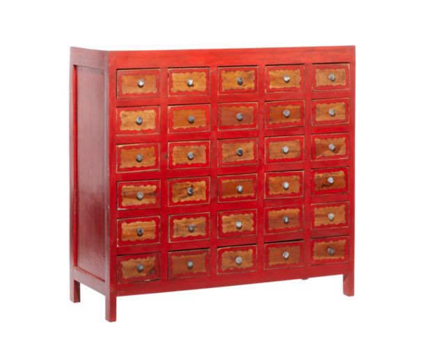 Uma Primitives Red 30-Drawer Accent Cabinet large image number 2