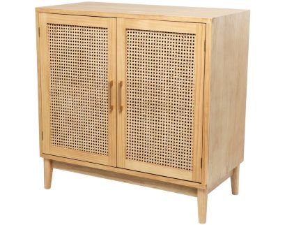 Uma Lenox 2-Door Natural Accent Cabinet