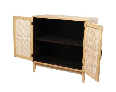 Uma Lenox 2-Door Natural Accent Cabinet