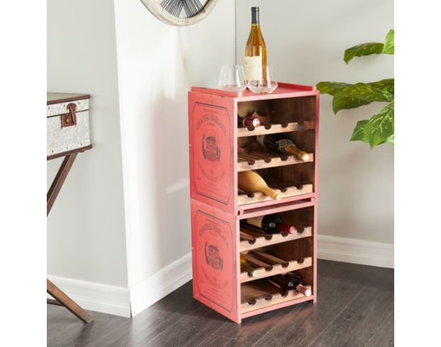 Wine rack red discount wine