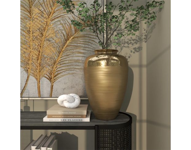 Uma 18" Gold Aluminum Vase large image number 3