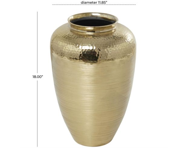 Uma 18" Gold Aluminum Vase large image number 5