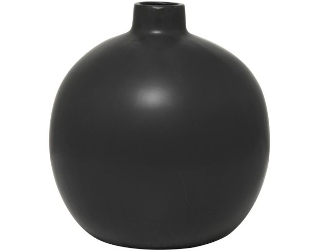Uma 17" Matte Black Round Ceramic Vase large image number 2