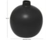 Uma 17" Matte Black Round Ceramic Vase small image number 4