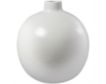 Uma 17" White Round Ceramic Vase small image number 2