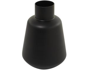 Uma 15" Black Abstract Glass Vase