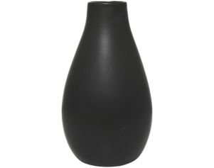 Uma 20" Matte Black Ceramic Vase