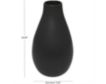 Uma 20" Matte Black Ceramic Vase small image number 4