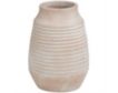 Uma 11" Whitewashed Ribbed Terra Cotta Vase small image number 1