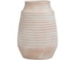 Uma 11" Whitewashed Ribbed Terra Cotta Vase small image number 2