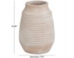 Uma 11" Whitewashed Ribbed Terra Cotta Vase small image number 3