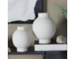 Uma White Ceramic Ribbed Vase (Set of 2) small image number 3
