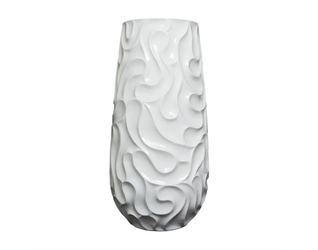 Uma 37" White Resin Wave Vase large image number 2