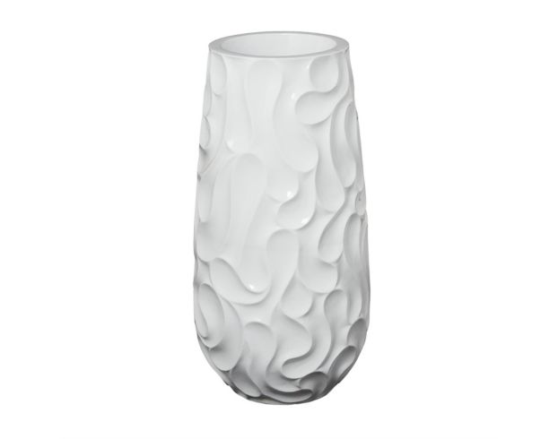 Uma 37" White Resin Wave Vase large image number 3
