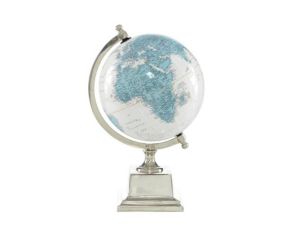 Uma 13" Blue Aluminum Globe