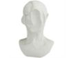 Uma 19" White Cubist Head Sculpture small image number 2