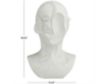 Uma 19" White Cubist Head Sculpture small image number 5