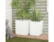 Uma White Square Planter (Set of 2) small image number 3