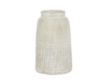 Uma 11" White Ceramic Carved Vase small image number 1