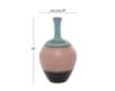 Uma 15" Ceramic Pink and Blue Vase small image number 4