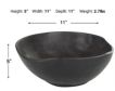 Uma 11" Black Teak Wood Bowl small image number 4