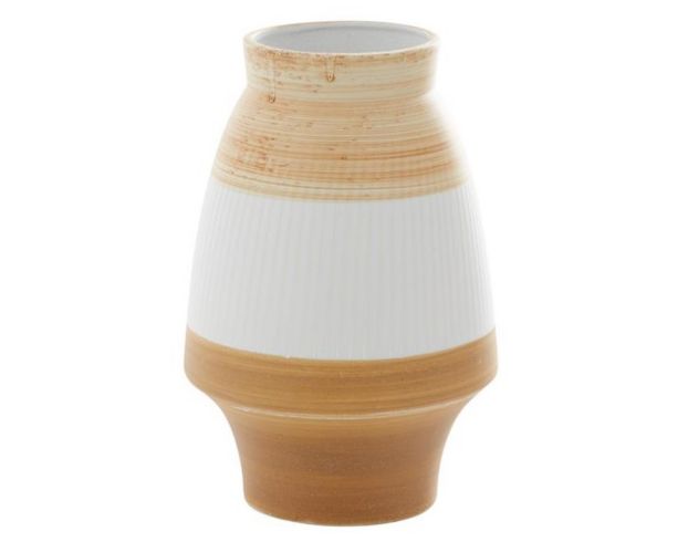 Uma 13" Brown Ceramic Vase large image number 1
