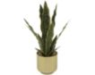 Uma 20" Faux Snake Plant with Gold Pot small image number 1