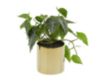Uma 12" Faux Pothos Plant with Gold Pot small image number 3