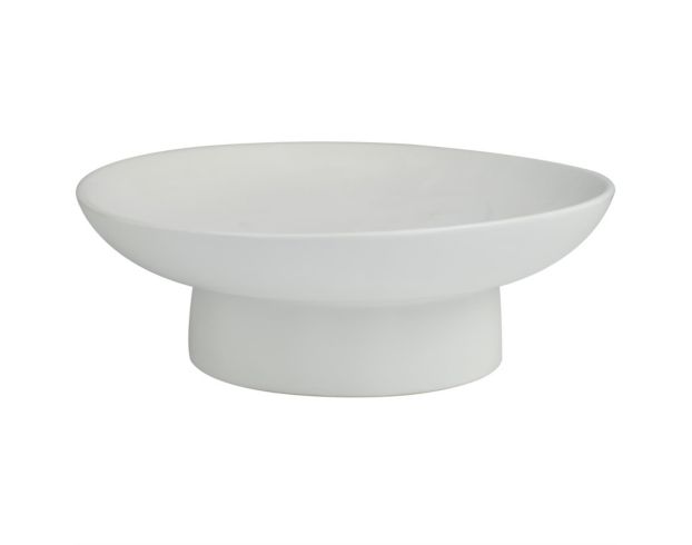 Uma 16" White Ceramic Bowl large image number 1