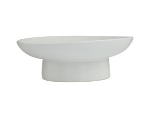 Uma 16" White Ceramic Bowl