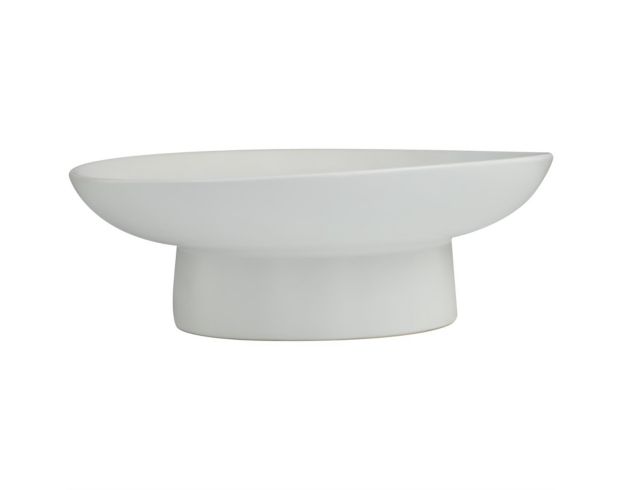 Uma 16" White Ceramic Bowl large image number 2