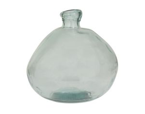 Uma 13" Blue Recycled Glass Spanish Vase