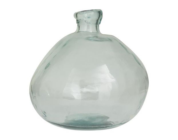 Uma 13" Blue Recycled Glass Spanish Vase large image number 2
