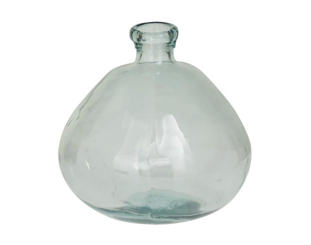 Uma 13" Blue Recycled Glass Spanish Vase large image number 3