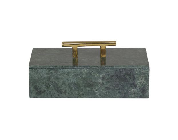 Uma Inc Green Marble Box with Gold Handles (Set of 3) large image number 3