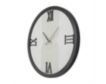 Uma Enterprises, Inc 24" White Wood Geometric Art Wall Clock small image number 2