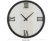 Uma Enterprises, Inc 24" White Wood Geometric Art Wall Clock small image number 5