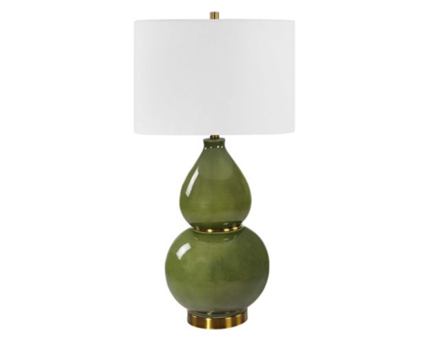 The Uttermost Company Green Gourd Table Lamp large image number 1