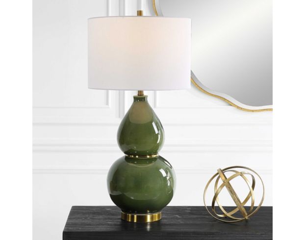 The Uttermost Company Green Gourd Table Lamp large image number 7