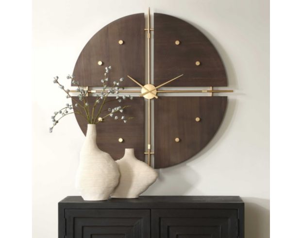 The Uttermost Company Walnut Elegance Clock large image number 5