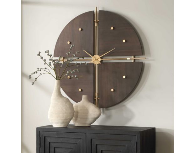 The Uttermost Company Walnut Elegance Clock large image number 6