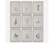 The Uttermost Company Botanical Flowers Framed Prints (Set of 9) small image number 1