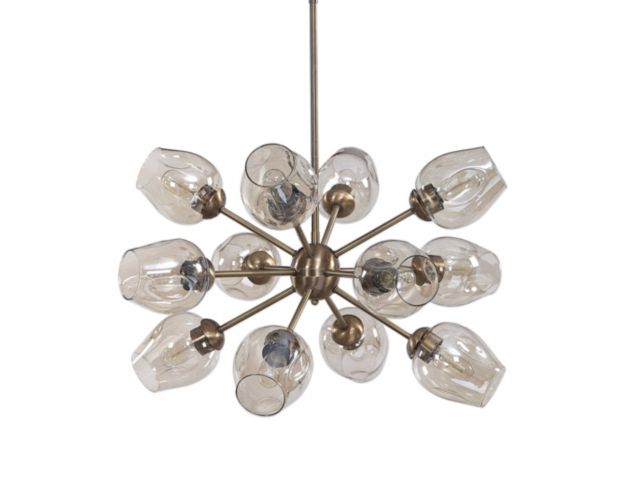 The Uttermost Company Chet Sputnik 12-Light Chandelier large image number 1