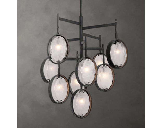 The Uttermost Company Maxin 9-Light Dark Hammered Bronze Chandelier large image number 1