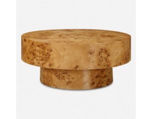 The Uttermost Company Knots Burl Wood Round Coffee Table