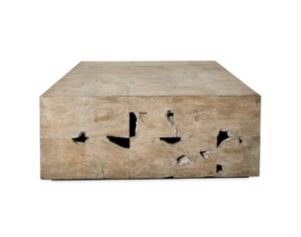 The Uttermost Company Teak Tac Toe Square Coffee Table