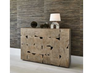 The Uttermost Company Teak Tac Toe Console Table