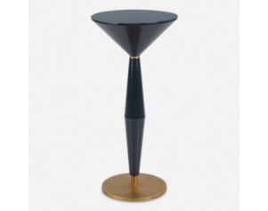 The Uttermost Company Luster Navy Blue Accent Table