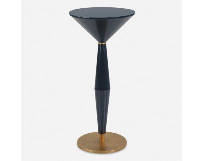 The Uttermost Company Luster Navy Blue Accent Table